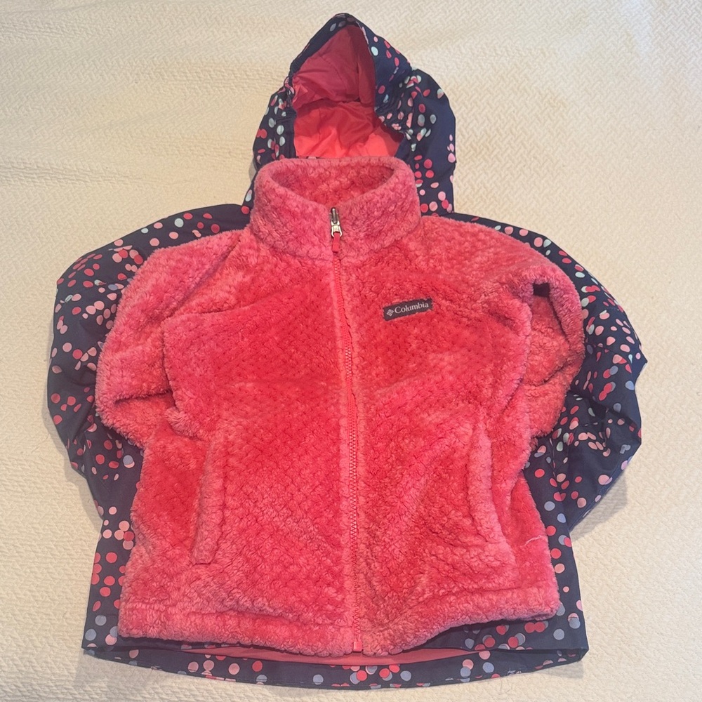 Columbia Kids' Colorful Polka Dot Raincoat - Picture 2 of 4